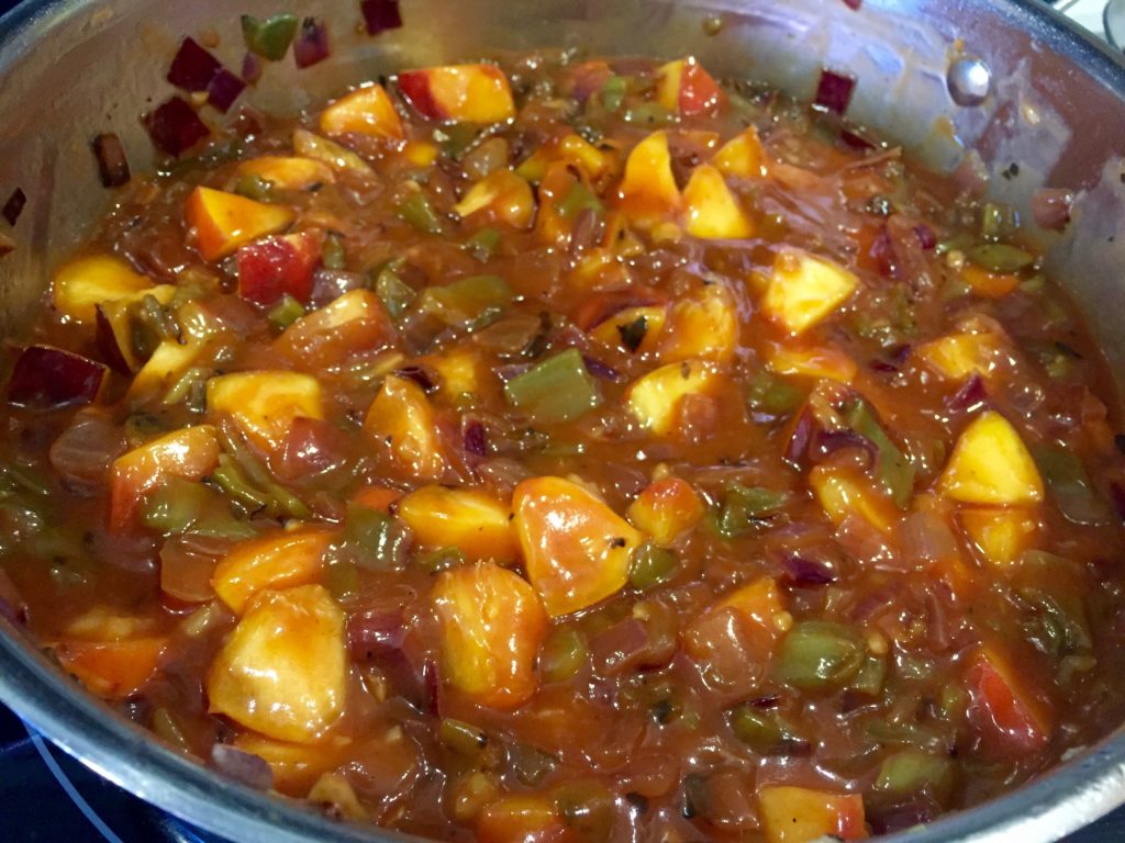 Spicy Peach Bourbon BBQ Sauce – Mostly Whole Foodie